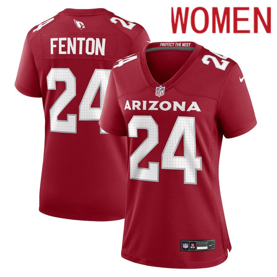 Women Arizona Cardinals #24 Rashad Fenton Nike Cardinal Game Player NFL Jersey->women nfl jersey->Women Jersey